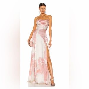 x REVOLVE Gracie Gown in Peach Marble